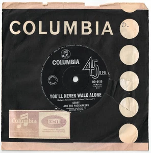 GERRY & THE PACEMAKERS - YOU'll NEVER WALK ALONE Very rare 1963 OZ BEAT Single! - Picture 1 of 1