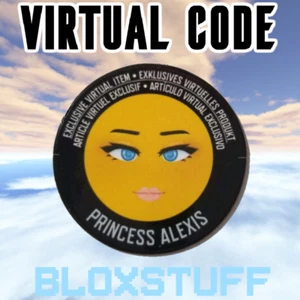 Princess Alexis Face ROBLOX - Virtual Toy Code Sent in Inbox Celebrity - Picture 1 of 2