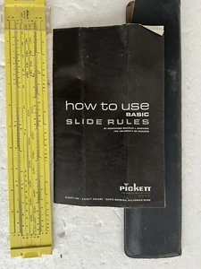 PICKETT Microline 120 Slide Rule w/ Case And Instructions - Picture 1 of 5