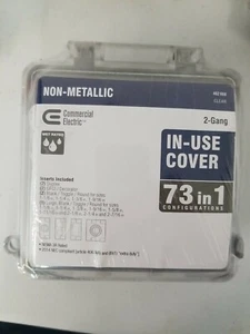Commercial Elec 2-Gang Extra Duty Non Metallic Weatherproof Receptacle Cover(B3) - Picture 1 of 2