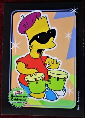 THE SIMPSONS 10th ANNIVERSARY - Card #73 - "BART BEATNIKIDS" - INKWORKS 2000 - Image 1 of 2