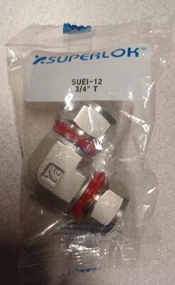 Superlok Tube Fitting SUEI-12  3/4" Tubing Elbow  Compression 90 Swagelok - Image 1 of 3