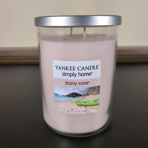 19 oz Yankee Candle Simply Home STONY COVE Jar - Retired - Orange Blossom & Musk - Picture 1 of 4