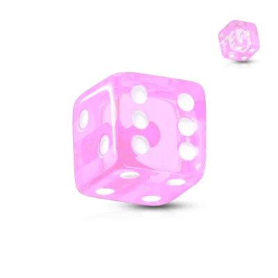 Bola de acrílico roscada UV para dados de 10 piezas para cejas labio lengua anillo pezón anillos Foto 1 de 4