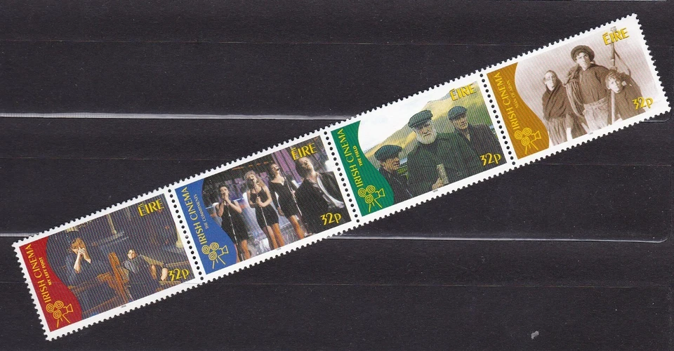 IRELAND #1028-3031a MNH CENTENARY OF IRISH MOTION PICTURES STRIP OF 4 - Image 1 of 1