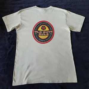 VINTAGE OLD GUYS RULE Mens T-Shirt "Still Crazy After All These Beers" SizeM-VGC - Picture 1 of 7