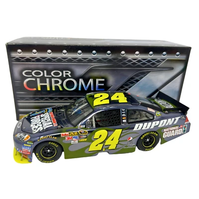 Lionel Nascar #24 Jeff Gordon National Guard Special Forces Chrome 1:24 Diecast - Image 1 of 4