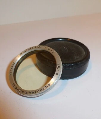 ROLLEI ROLLEIFILTER - UV BAYONET 1 , 28.5mm with CASE , POOR GLASS - Image 1 of 4