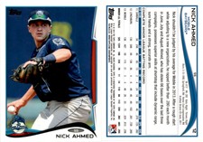 2014 Topps Pro Debut Baseball Card 12 NICK AHMED MOBILE BAYBEARS / BRAVES