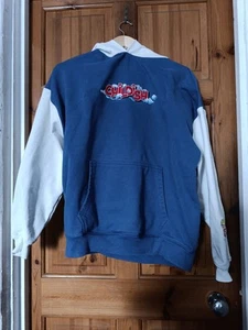 Childish Theme Park Hoodie Medium Graphic pullover Blue And White - Picture 1 of 5
