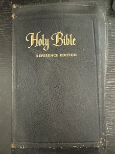 HOLY BIBLE Reference Edition - Teacher's Edition - 1955 - Indexed Free Shipping - Imagen 1 de 11