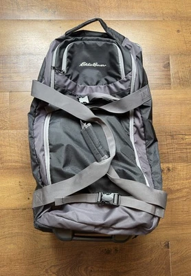 Bolsa de viaje Eddie Bauer Expedition 26" con ruedas negra - Usada en excelente estado Foto 1 de 4