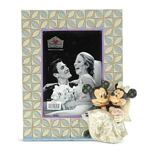 MARCO DE FOTOS DE REGALO DE BODA MICKEY & MINNIE MOUSE*Disney Jim Shore*NUEVO EN CAJA*6001368 - Imagen 1 de 1