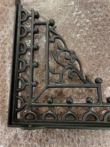 Corbel schwarz Schmiedeeisen aufwendiges Design schwer Set 2/10”x9” - Bild 1 von 8