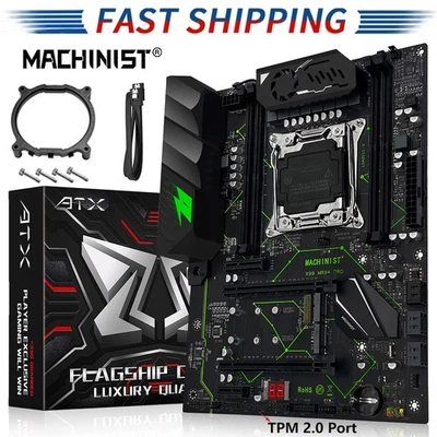 X99 Motherboard LGA 2011-V3 for intel/Xeon CPU DDR4 128GB NVMe M.2 TPM 2.0 ATX - Image 1 of 4