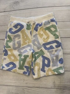 GAP Kids Shorts Boys XL 12-13 Multicolor Logo Print Drawstring Casual Comfy - Picture 1 of 6