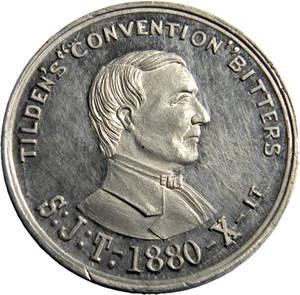 1880 Tilden's "Convention" Bitters, Drake's Plantation Bitters Token (04275) - Picture 1 of 3