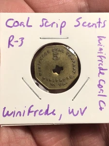 Kohle Scrip Handels Medaille 5 Cents - Winifrede Coal Co - Winifrede, West Virginia - Bild 1 von 6