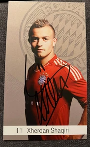 ORIGINAL Autogramm Xherdan Shaqiri FC Bayern München 2012/2013 - Picture 1 of 1