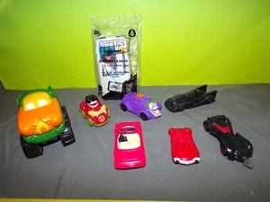 BATMOBILES ROBIN CAR D.C. COMICS VEHICLES FASTFOOD TOYS & MORE "NICE LOT" COOL - Picture 1 of 6