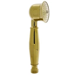 Nostalgie Retro Handbrause Brause Brausekopf Duschkopf - aus Messing, vergoldet - Bild 1 von 3