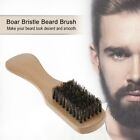 Customized LOGO-Beech wood Beard Brush Boar Bristle Brush for Beard care makeup