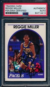 1989 REIFEN Reggie Miller HOF #29 authentische Karte signierte Pacers PSA/DNA 176339 - Bild 1 von 2