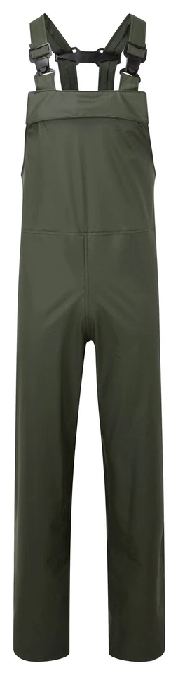 Fortress 521 Airflex Bib and Brace Olive Green Waterproof Workwear Size M UK