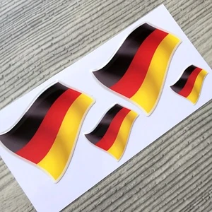 Calcomanía de calcomanía abovedada bandera alemana emblema coche afinación - Imagen 1 de 3