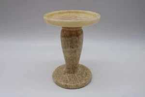 Marble Pedestal Candle Holder Stand - Solid Marble - 6" T - Excellent Condition - Picture 1 of 9