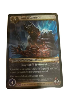 World Of Warcraft TCG Lord Of Icecrown Foil Rare Employee Exclusive promo - Picture 1 of 2