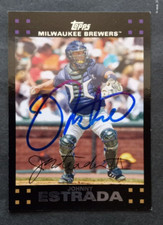 2007 Topps SIGNED: Johnny Estrada, BREWERS #104