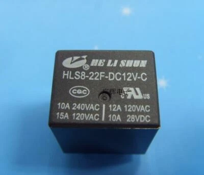5PC Helison Relay HLS8-22F-DC12V-C 10A 240VAC - Image 1 of 3