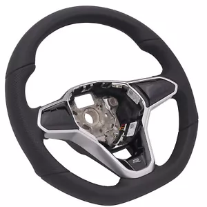R Line Multi Function Steering Wheel VW Golf 8 VIII Touch Mfa Leather Perforated - Picture 1 of 6