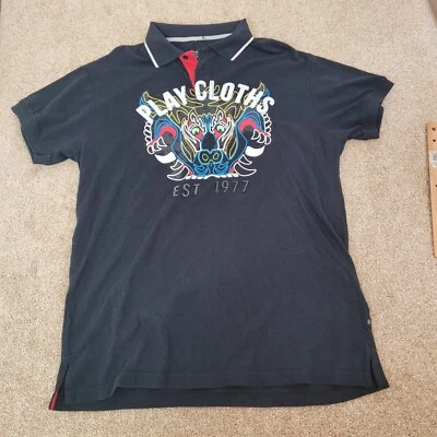 Play Cloths Polo Shirt XLarge Mens Black Short Sleeve - Image 1 of 4