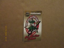 ECHL Louisiana Ice Gators Rare Defunct 1997-98 Team Logo Hockey Pocket Schedule