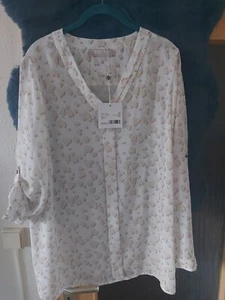 Thomas Rath Bluse Creme Muster Gr. 44 - Bild 1 von 6