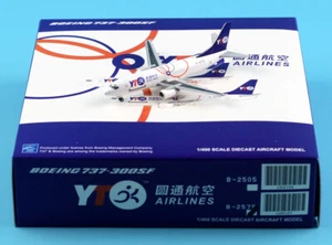 JC Wings 1:400 YTO Cargo Airlines Boeing 737-300 aeromobile pressofuso modello B-2575 - Foto 1 di 12