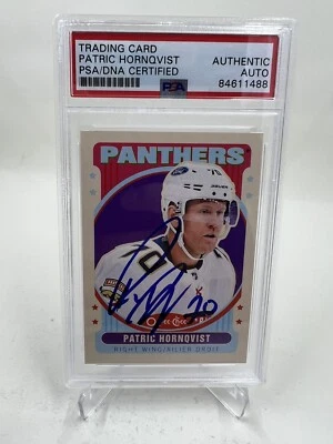Patric Hornqvist Signed 2021-22 O-Pee-Chee Retro IP Auto PSA/DNA Panthers - Image 1 of 2