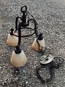 Oil Rubbed Bronze Three Light Chandelier - Ceiling, Hanging, Any Room, Rustic