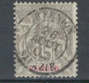 REUNION FRENCH COLONIES CLASSIC USED STAMP NW/ FULL CITY CANCEL LOT (REUN 270) - Picture 1 of 1