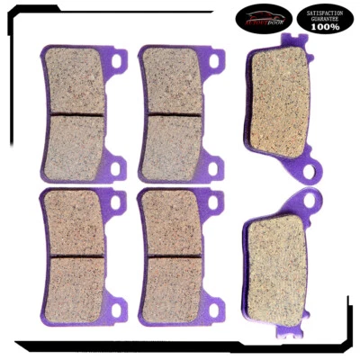 Pastillas de freno delanteras traseras de fibra de carbono para HONDA CBR 600RR 2007 2008 2009 2010 2011 Foto 1 de 4