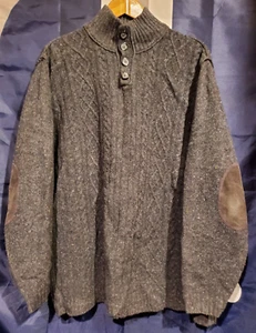 Men's Johnston &Murphy Grey Sweater - Imagen 1 de 6