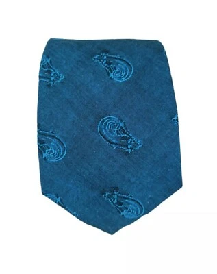 🆕MISSONI Blue Paisley Cotton Tie ITALY 55"/ 3.4" NWT - Image 1 of 4