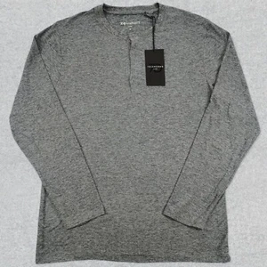 NEW 7 Diamonds Sweater Men's Medium Heather Gray Core Henley Long Sleeve Casual - Picture 1 of 11