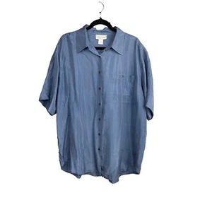 Fitting Image 100% Silk Men’s Button Down Size 18/XL - Picture 1 of 5