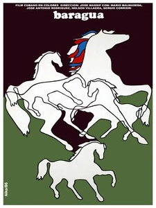 Baragua movie Decoration Poster.Graphic Art Interior Design. White Horses 3046 - Picture 1 of 1