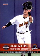 2017 New York-Penn League All-Stars Choice 55 Bligh Madris Las Vegas Nevada Card