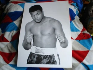 1 X CASSIUS CLAY / MUHAMMAD ALI BOXING POSTER/PRINT WITH FIGHT RECORD 2 X POSTER - Picture 1 of 5