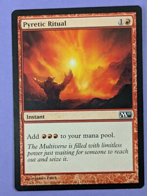 MTG Magic The Gathering: Magic 2011: Pyretic Ritual #153/249 Common - NM - Image 1 of 4